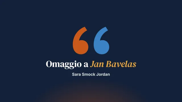 Omaggio a Jan Bavelas