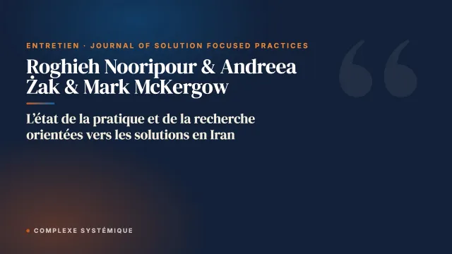 L’état de la pratique et de la recherche orientées vers les solutions en Iran