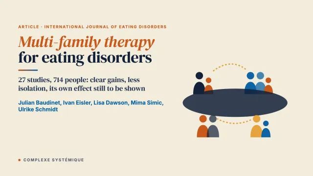 Multi‐family therapy for eating disorders: A systematic scoping review of the quantitative and qualitative findings