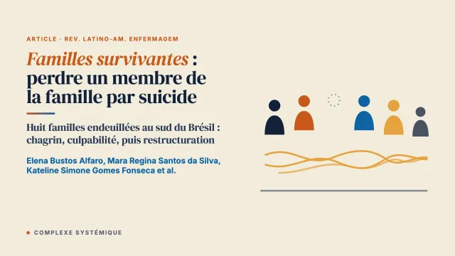 Familles survivantes : l’expérience de perdre un membre de la famille par suicide