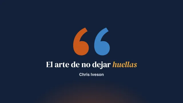 Sin dejar huellas
