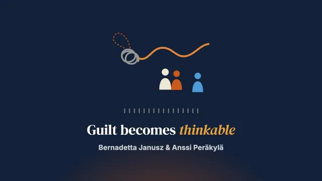 Guilt becomes thinkable: Interactional history of therapy after ambiguous loss