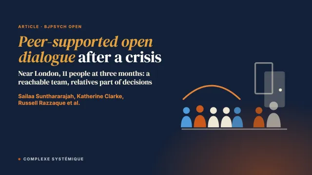 Exploring patients' experience of peer-supported open dialogue and standard care following a mental health crisis: qualitative 3-month follow-up study