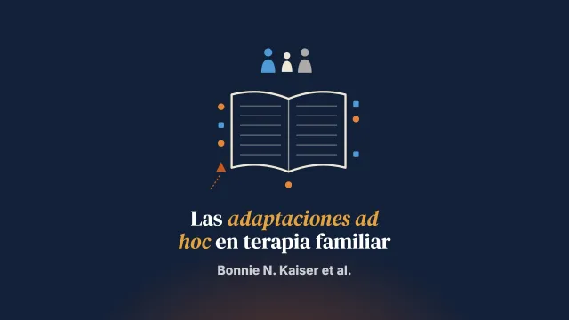 Evaluar la coherencia de las adaptaciones ad hoc con los objetivos terapéuticos: estudio cualitativo de una terapia familiar impartida por personas consejeras no profesionales en Eldoret, Kenia