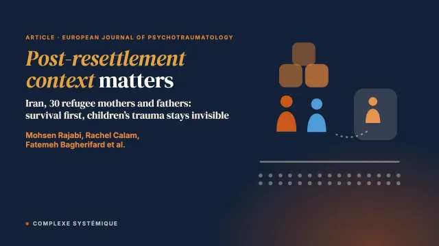 Post-resettlement context matters: a qualitative study of refugee parents’ responses to child trauma in low-resource settings