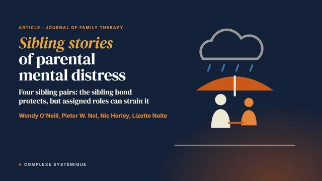 Sibling stories of parental mental distress