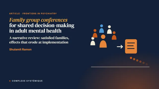 Family Group Conferences as a Shared Decision-Making Strategy in Adults Mental Health Work