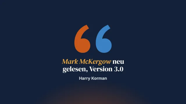 Überlegungen zum Artikel von Mark McKergow, Version 3.0