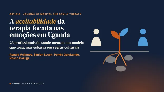 A aceitabilidade da terapia focada nas emoções em Uganda: a visão de profissionais de saúde mental
