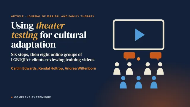 Using Theater Testing to Inform Community-Engaged Cultural Adaptation in Couple and Family Therapy Research