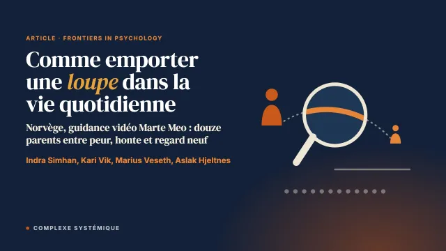 Comme emporter une loupe dans la vie quotidienne : l’expérience de parents vulnérables face à la guidance vidéo dans une clinique de santé mentale du nourrisson