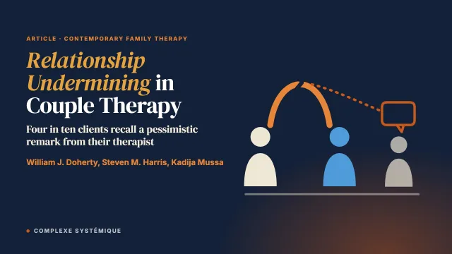 Relationship Undermining in Couple Therapy