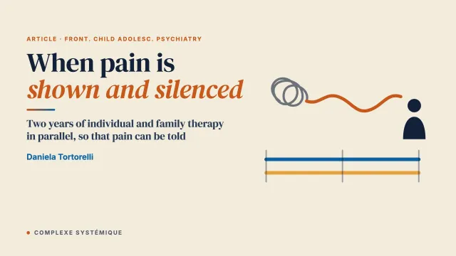 Case Report: When pain is shown and silenced. adolescents looking for a voice