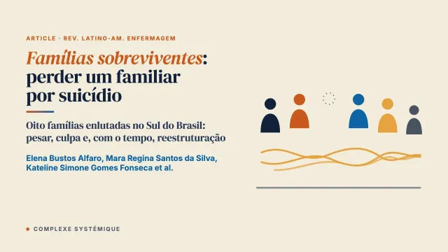 Famílias sobreviventes: experiências de perder um familiar por suicídio