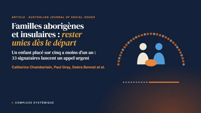 Aider les familles aborigènes et insulaires du détroit de Torres à rester unies dès le départ (SAFeST Start) : un appel urgent à agir face à la crise des retraits de nourrissons