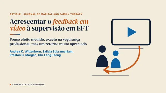 Efeitos do acréscimo do feedback em vídeo à supervisão em terapia focada nas emoções: um delineamento de linha de base múltipla concorrente entre participantes
