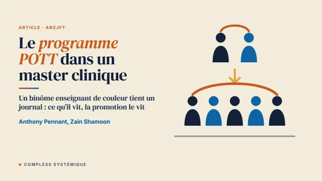 Réflexions sur la mise en œuvre du programme POTT dans un master clinique