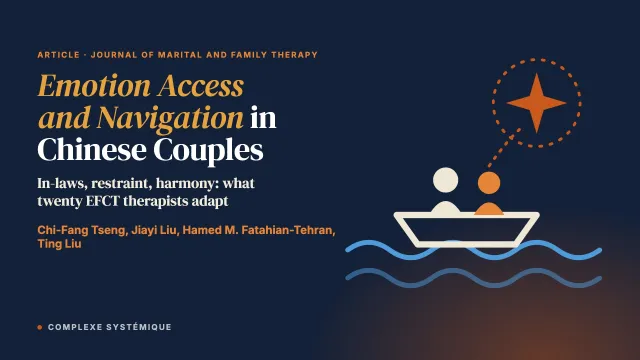 Emotion Access and Navigation in Chinese Couples: Insights and Adaptations From Emotionally Focused Couples Therapy Therapists