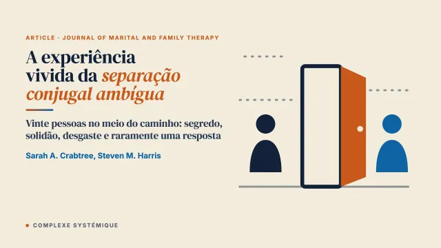 A experiência vivida da separação conjugal ambígua: um estudo fenomenológico