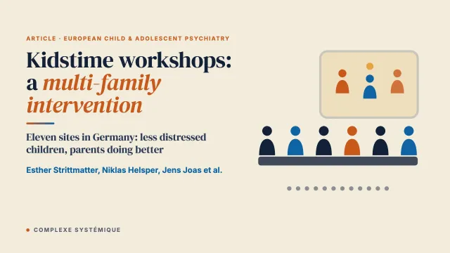 Kidstime workshops: the evaluation of a multi-family intervention for children of parents with mental illness
