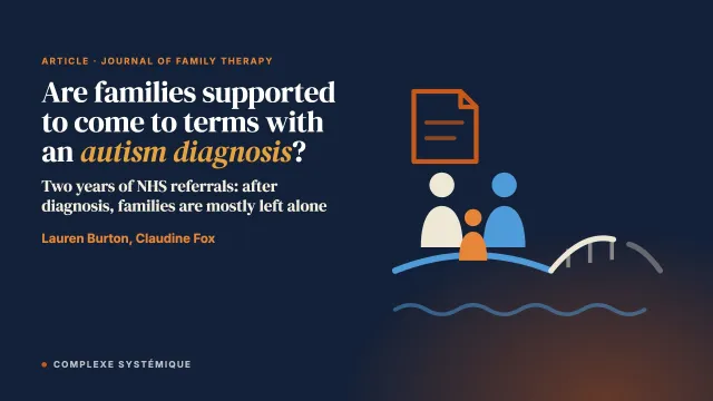 Are families supported to come to terms with an autism diagnosis? A service evaluation of referrals to family therapy for young people with autism in one NHS trust