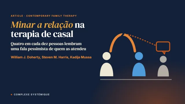 Minar a relação na terapia de casal