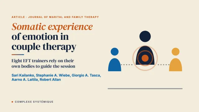 Somatic experience of emotion in emotionally focused couple therapy: Experienced trainer therapists' views and experiences
