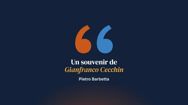 Poétique de l’école de Milan. Un souvenir de Gianfranco Cecchin