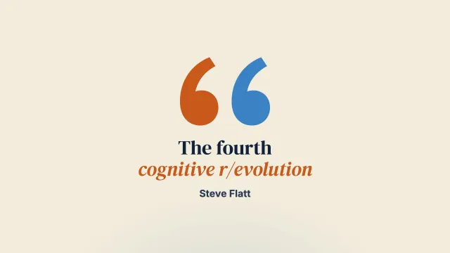 The Fourth Cognitive R/Evolution