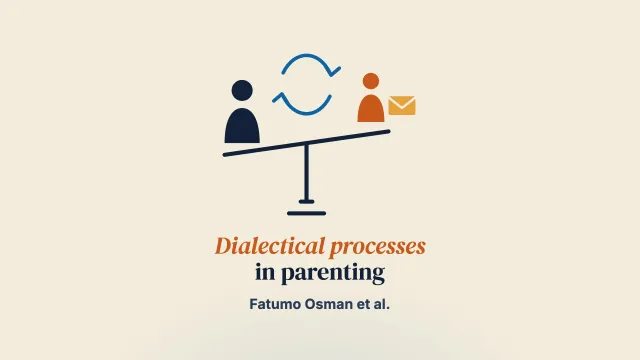 Dialectical Processes in Parent-child Relationships among Somali Families in Sweden