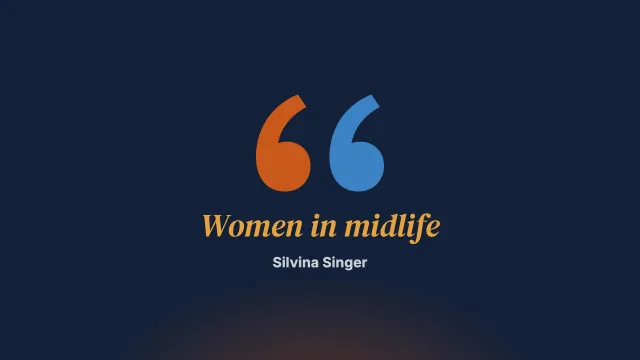 Backstage. Women in the middle of life