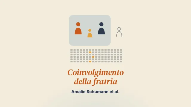 Coinvolgimento della fratria e documentazione nella cura pediatrica dei disturbi alimentari
