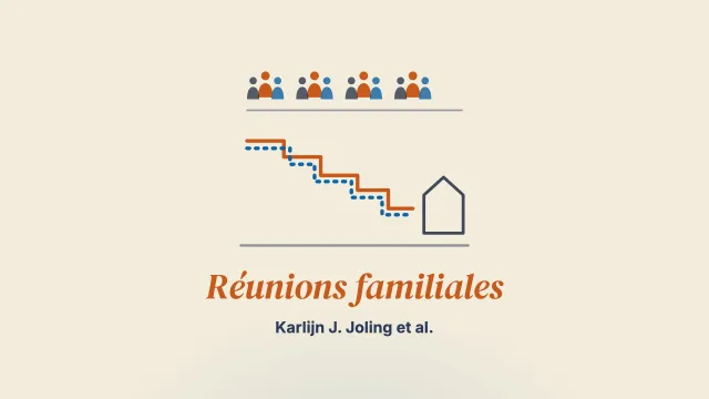 L’efficacité des réunions familiales pour les personnes aidantes sur le délai d’entrée en maison de retraite de personnes atteintes de démence : un essai randomisé