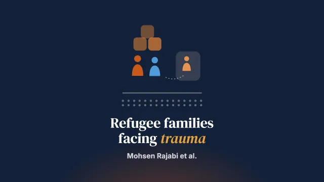 Post-resettlement context matters: a qualitative study of refugee parents’ responses to child trauma in low-resource settings