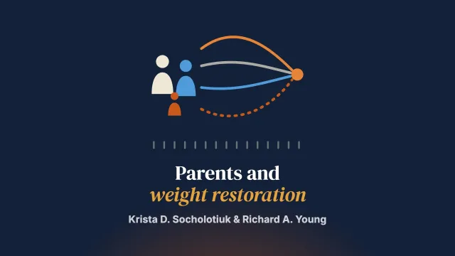 Weight restoration in adolescent anorexia: parents’ goal-directed processes