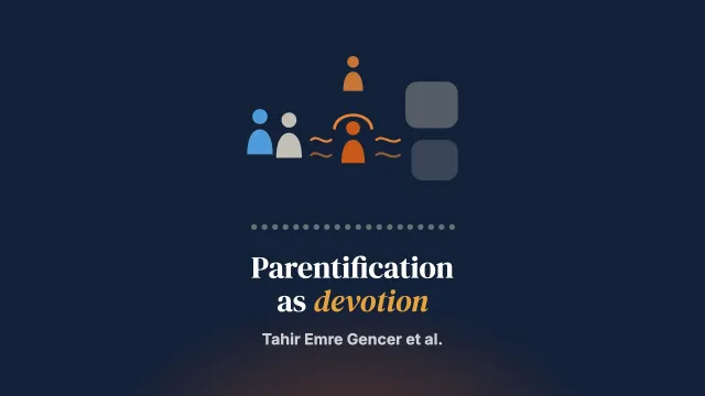 Reframing parentification as fedakârlık: Turkish CODA adolescent experiences in collectivist culture