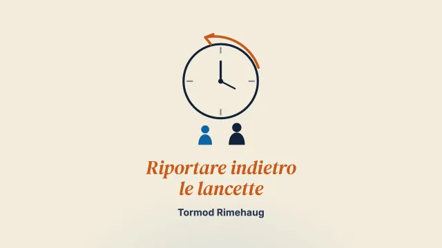 «Riportare indietro le lancette»: una strategia positiva per cambiare i comportamenti giovanili inaccettabili