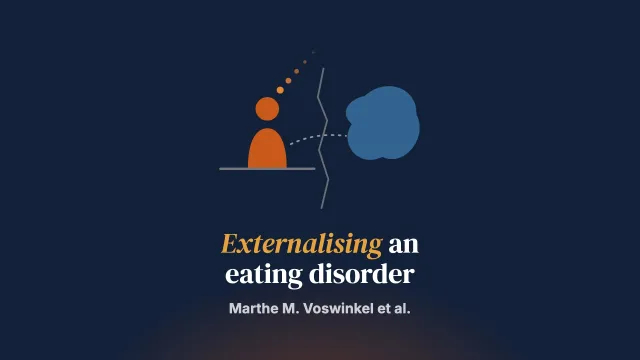 Externalizing your eating disorder: a qualitative interview study