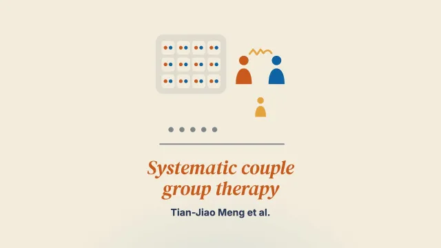 The effect of systematic couple group therapy on families with depressed juveniles: a pilot trial