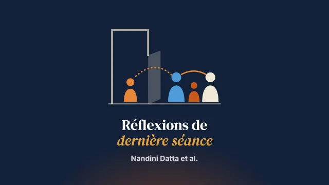 Le traitement fondé sur la famille du trouble de l’alimentation évitante/restrictive : réflexions de dernière séance