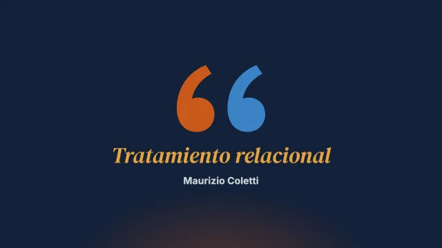Teoría y epistemología del tratamiento relacional de las toxicodependencias