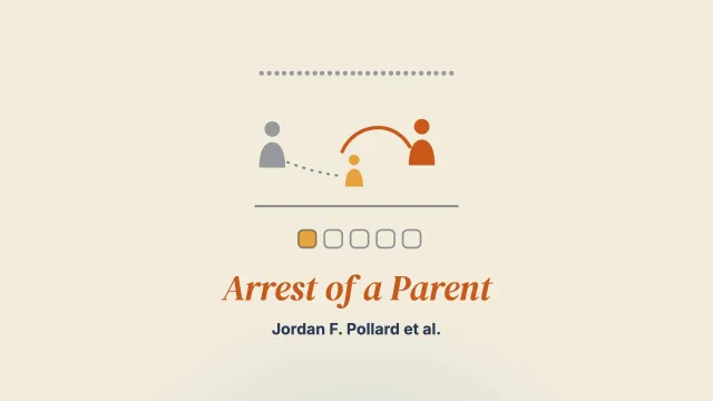 “They Handcuffed Him, Shackled Him, all of that—in Front of Her”: Family Experiences and Considerations Upon Arrest of a Parent