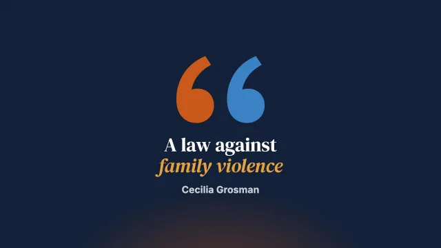 Lights and shadows of the law on protection against family violence (Law no. 24.417)