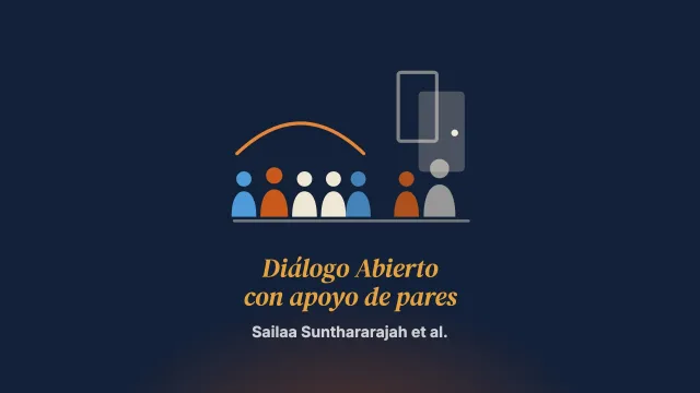 La experiencia de pacientes con el Diálogo Abierto con apoyo de pares y la atención estándar tras una crisis de salud mental: estudio cualitativo de seguimiento a los 3 meses