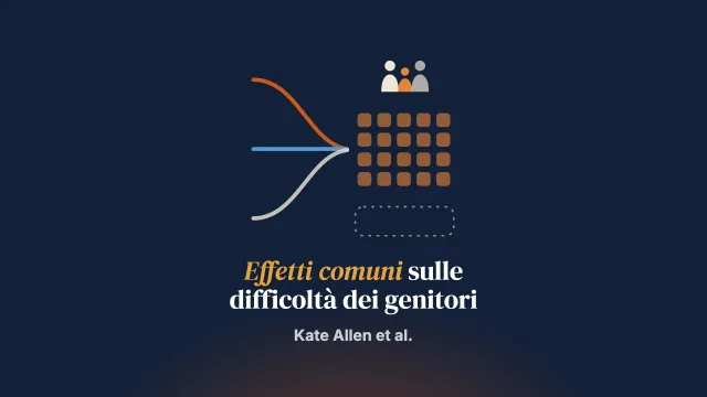 Componenti degli interventi centrati sulla famiglia con effetti comuni su violenza domestica e abusi, disturbi mentali e uso problematico di sostanze nei genitori: un’analisi delle componenti degli interventi