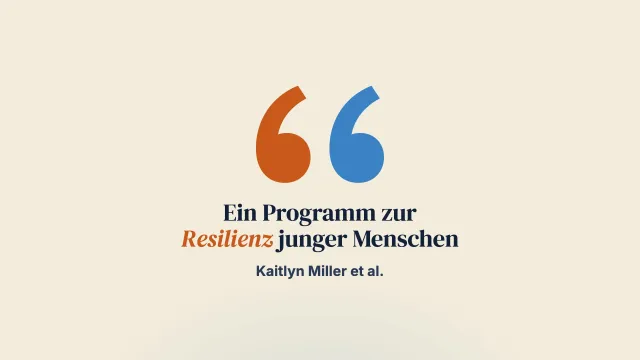 Evaluation der Wirksamkeit eines Programms zur Stärkung der Resilienz von Kindern und Jugendlichen in einer privaten psychologischen Klinik in Australien