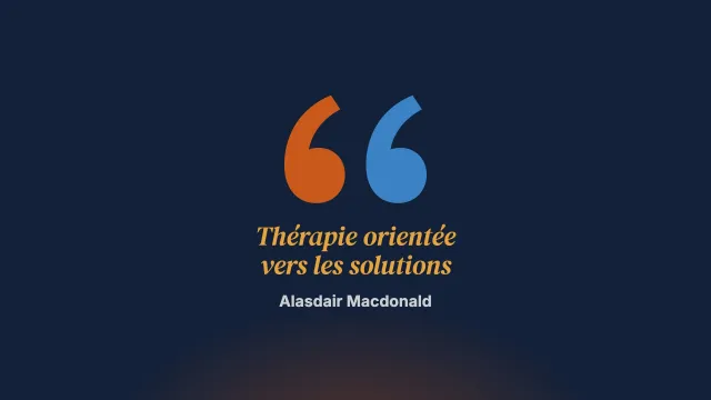 Un point de vue personnel. La thérapie orientée vers les solutions, la recherche et la littérature : et maintenant ?