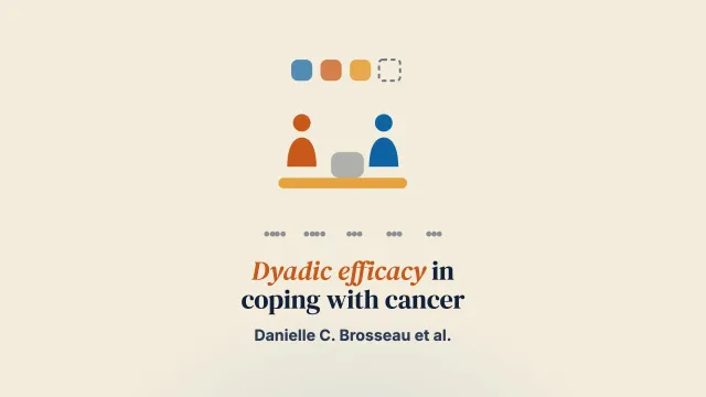 Obstacles and facilitators of cancer-related dyadic efficacy experienced by couples coping with non-metastatic cancers