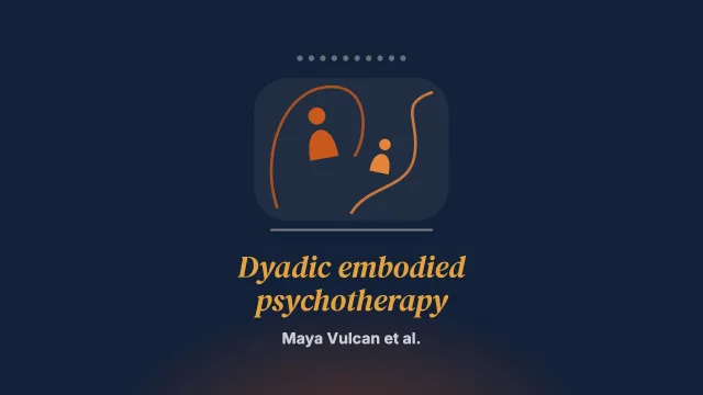 Moving bodies, healing bonds: dyadic embodied psychotherapy in crisis settings