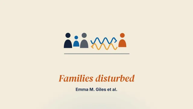 Disturbed families or families disturbed: a reconsideration
